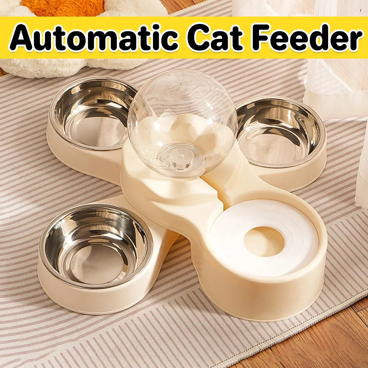1.5L Feeding and Water Station for Cats and Small Dogs
