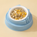 Raised Plastic Cat Bowl – Blue