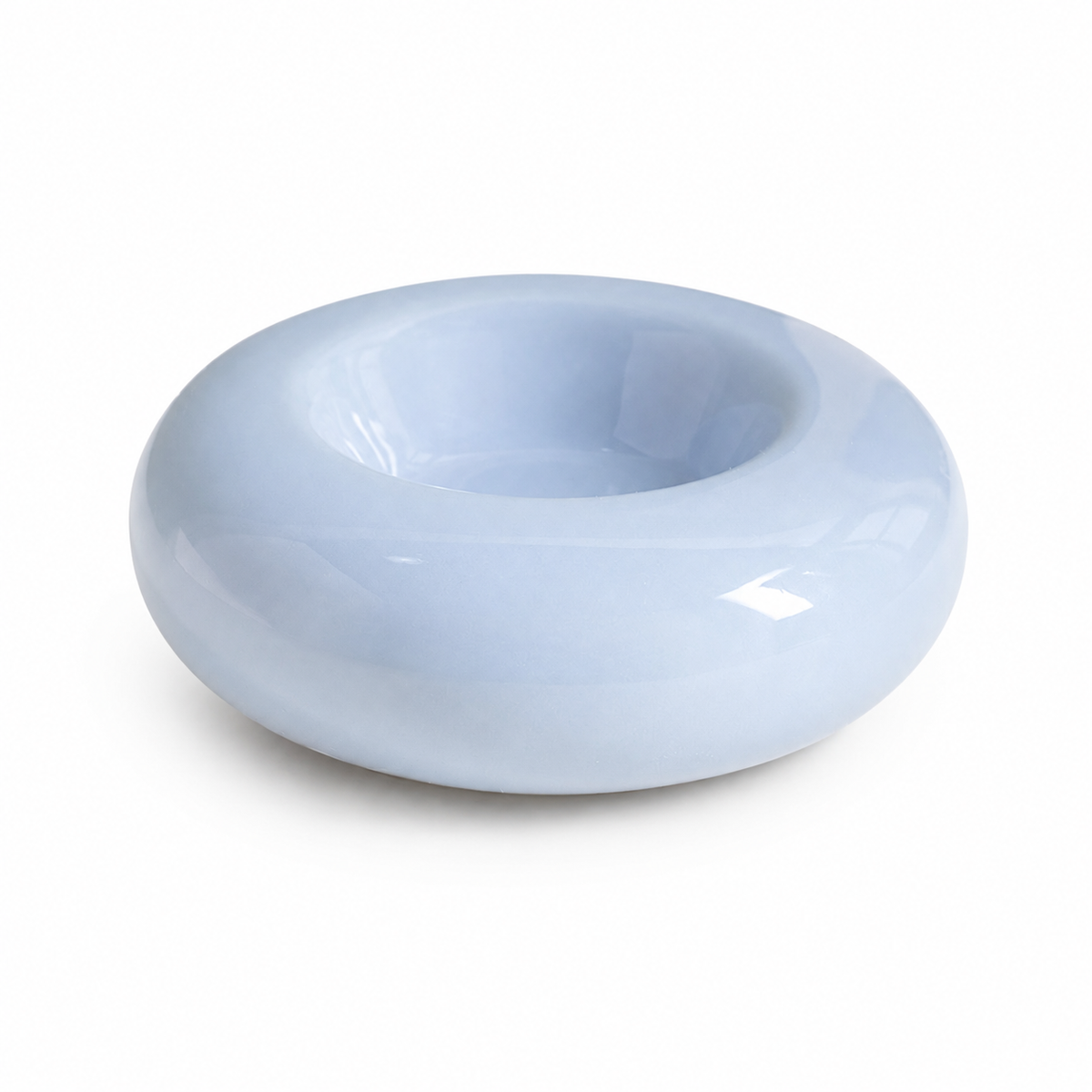 50ml Ceramic Donut Pet Bowl – Blue