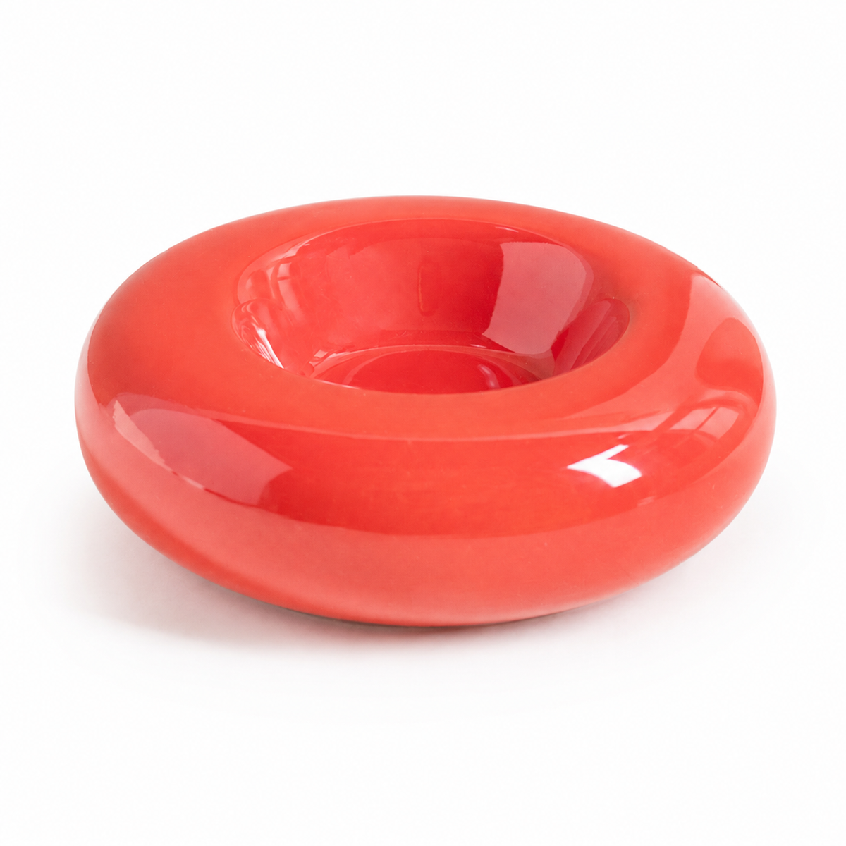 50ml Ceramic Donut Pet Bowl – Red