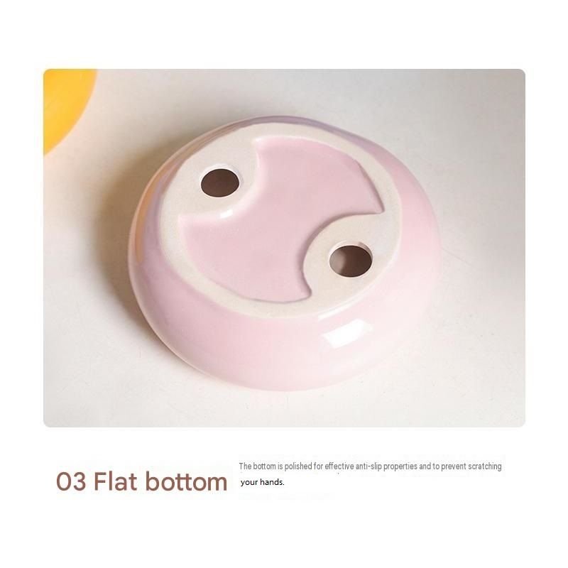 50ml Ceramic Donut Pet Bowl – Red