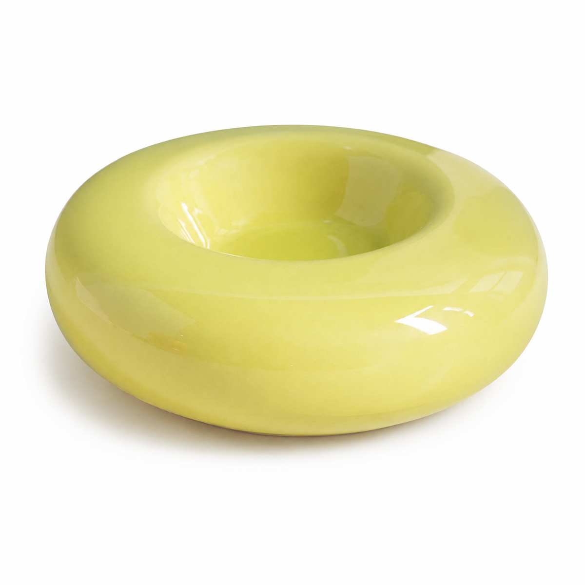 50ml Ceramic Donut Pet Bowl – Green