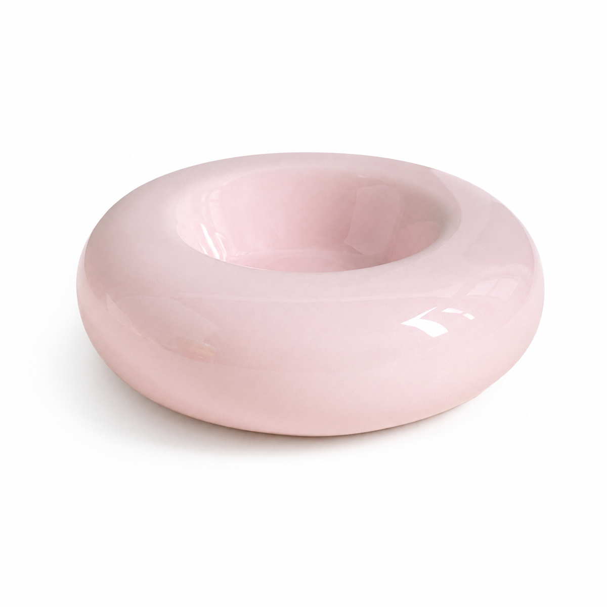 50ml Ceramic Donut Pet Bowl – Pink
