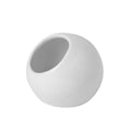 Anti-Splash Ceramic Bird Feeder Bowl – White