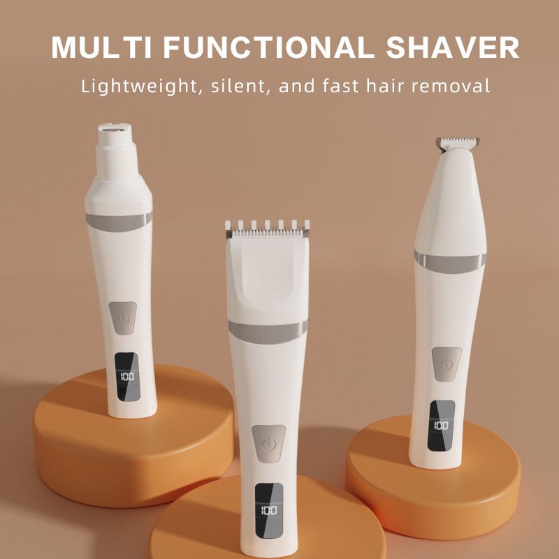 Rechargeable LED Pet Hair Clippers – White