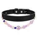 Black Microfibre Dog Collar – Small