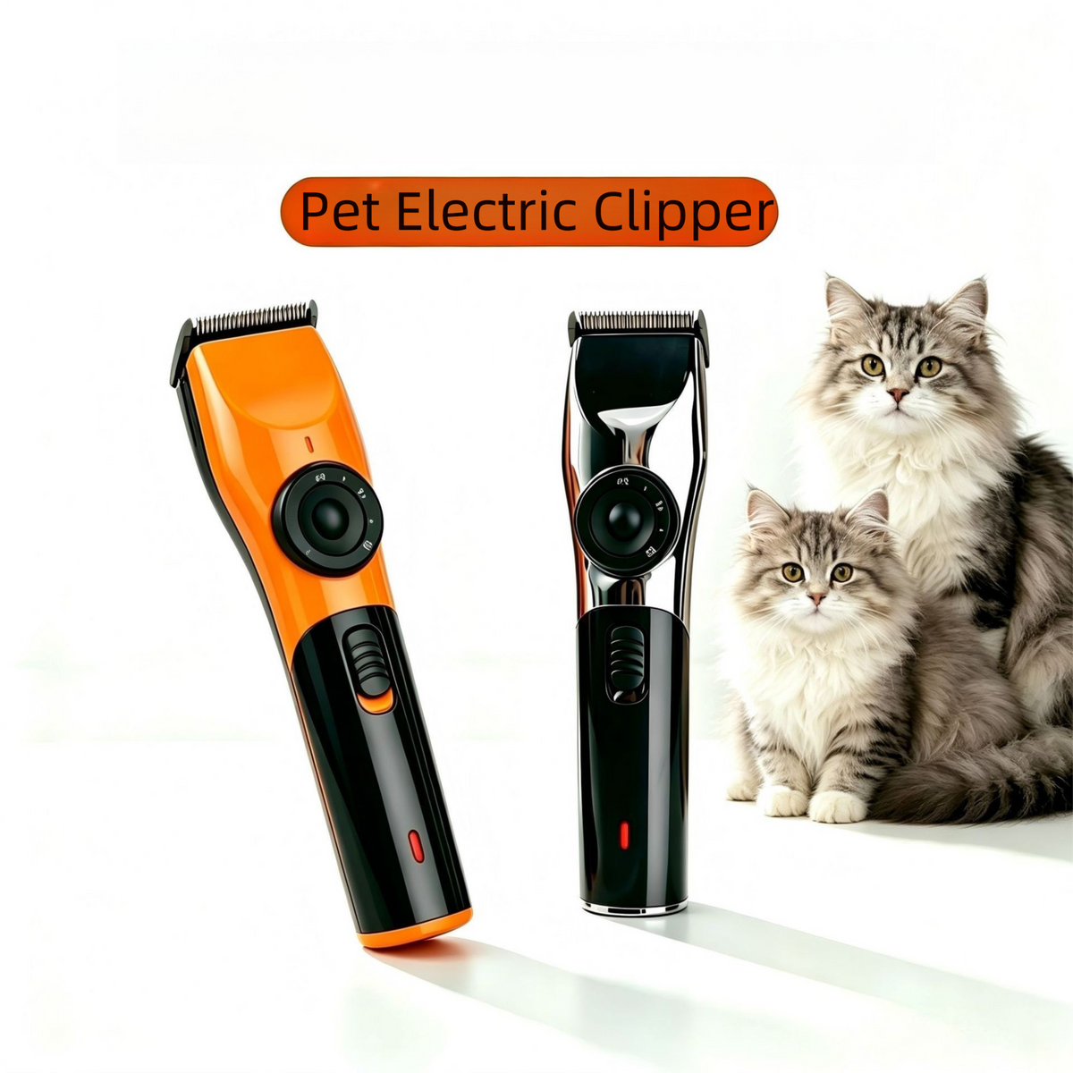 Cordless Rechargeable Pet Hair Clippers – Black