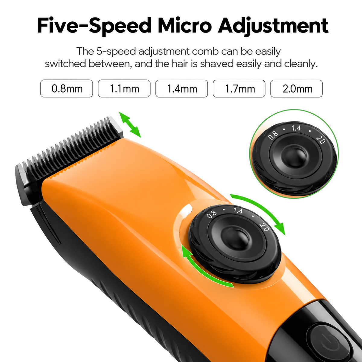 Cordless Rechargeable Pet Hair Clippers – Black