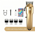 1200mAh Digital Pet Hair Clippers – Gold