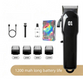 1200mAh Digital Pet Hair Clippers – Black