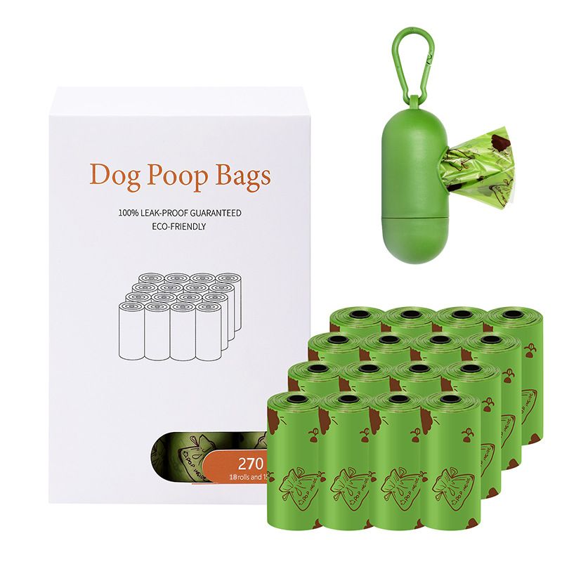 Degradable Dog Waste Bags with Dispenser – 16 Rolls