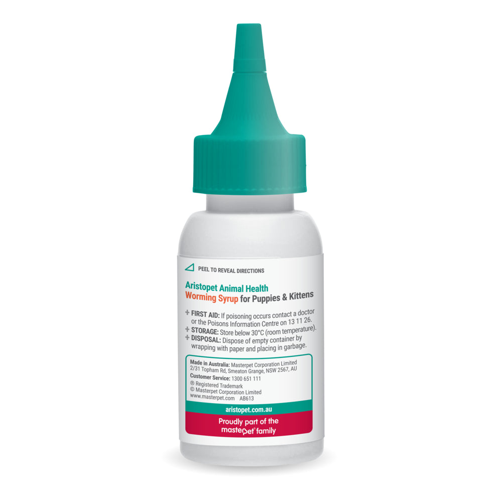 Aristopet Worming Syrup for Puppies & Kittens (50ml)