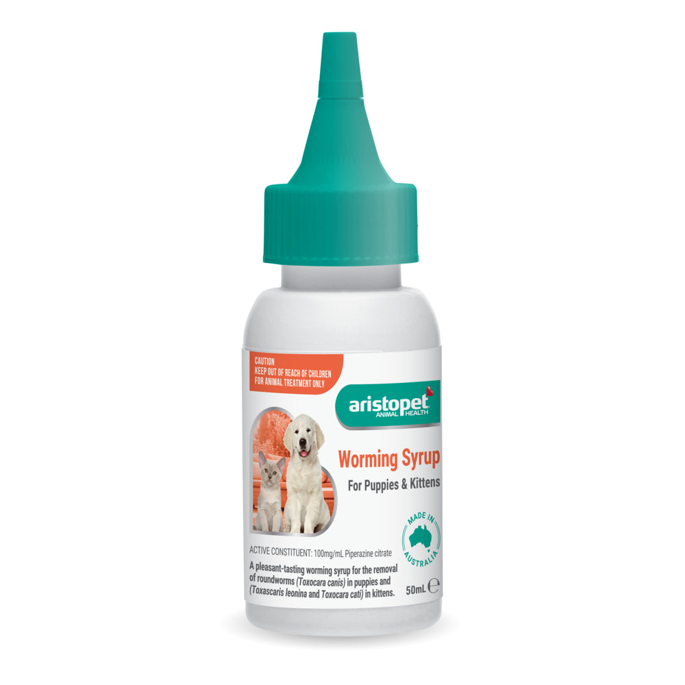 Aristopet Worming Syrup for Puppies & Kittens (50ml)
