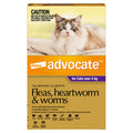 Advocate – Fleas, Heartworm & Worms – Cats over 4kg (3 Pack)
