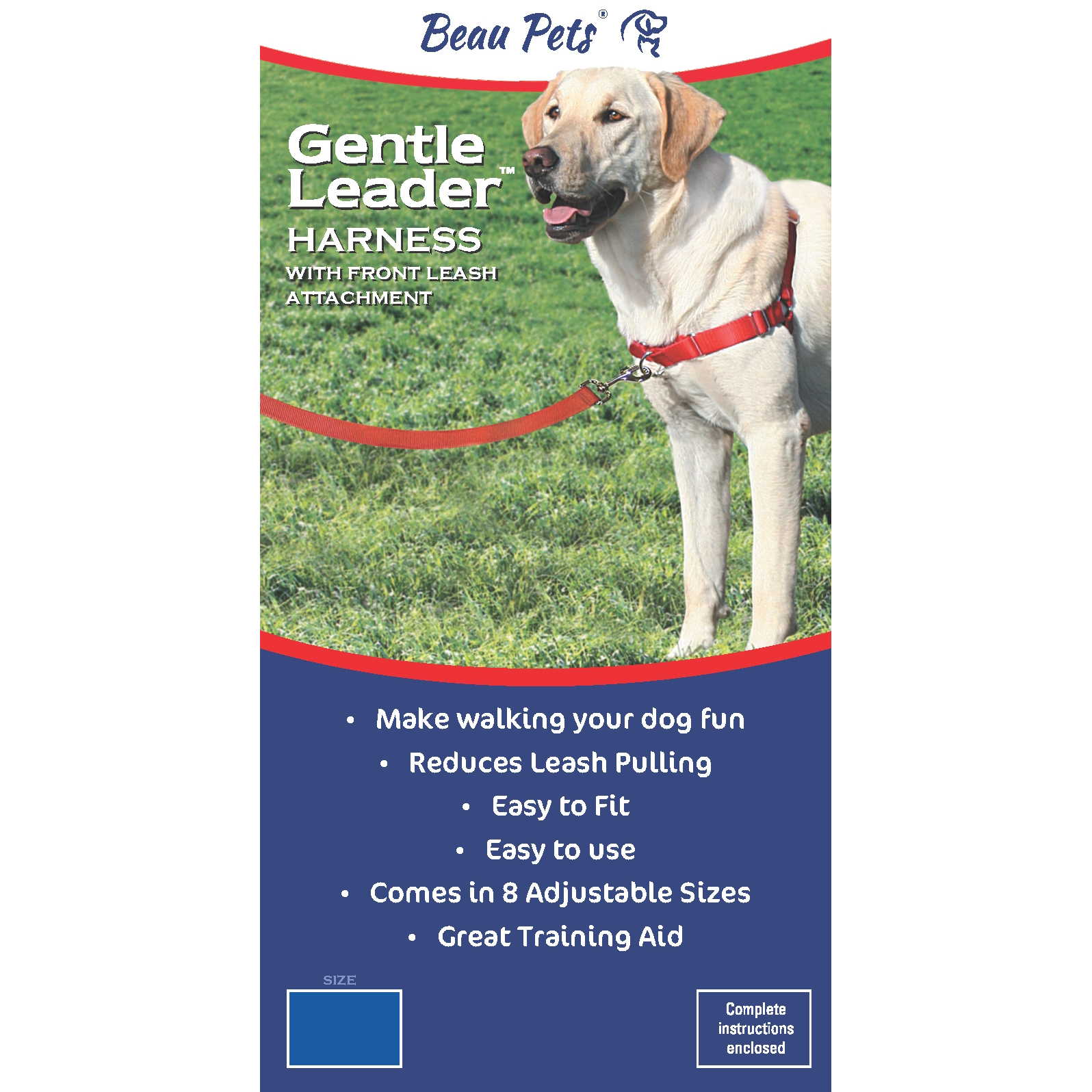 Beau Pets Gentle Leader Harness - Black