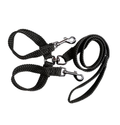 Beau Pets Double Nylon Brace Lead - 20mm x 135cm - Black