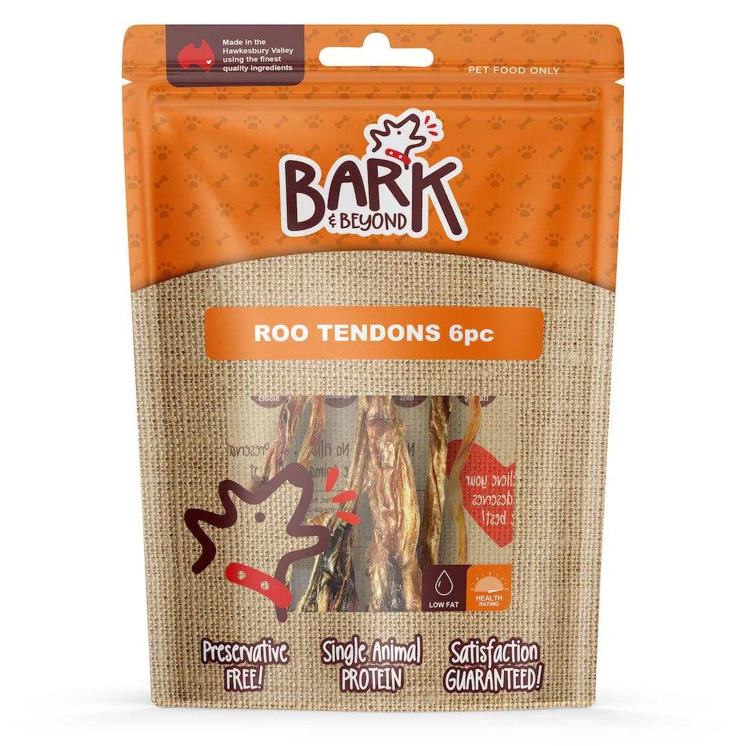 Bark & Beyond - Roo Tendons - 6pc
